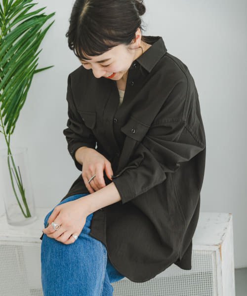 ITEMS URBANRESEARCH(アイテムズ アーバンリサーチ（レディース）)/ポケットルーズシャツ/CHA