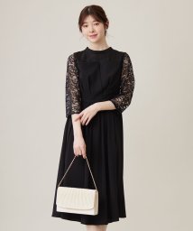 any SiS L(エニスィス（大きいサイズ）)/【洗える】ビスチェディテール ドレス/ブラック