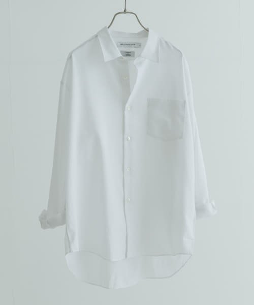 URBAN RESEARCH(アーバンリサーチ)/ALBINI LINEN OVER SHIRTS/WHITE