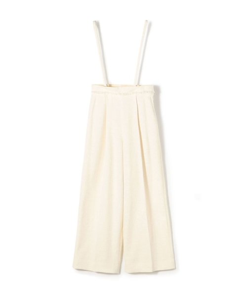 ライトスラブツイード サスペンダーワイドパンツ 