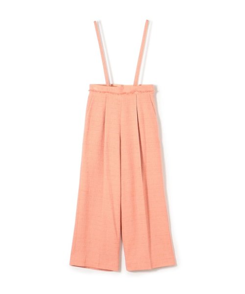 ライトスラブツイード サスペンダーワイドパンツ 