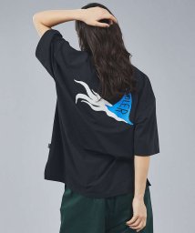 ABAHOUSE(ABAHOUSE)/【POLER / ポーラー】FURRY FONT QUICK DRY Tシャツ【/ブラック