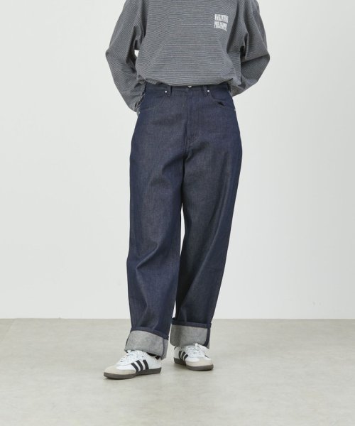 MACKINTOSH PHILOSOPHY(マッキントッシュ フィロソフィー)/GREY LABEL シンチバックデニムパンツ/ネイビー