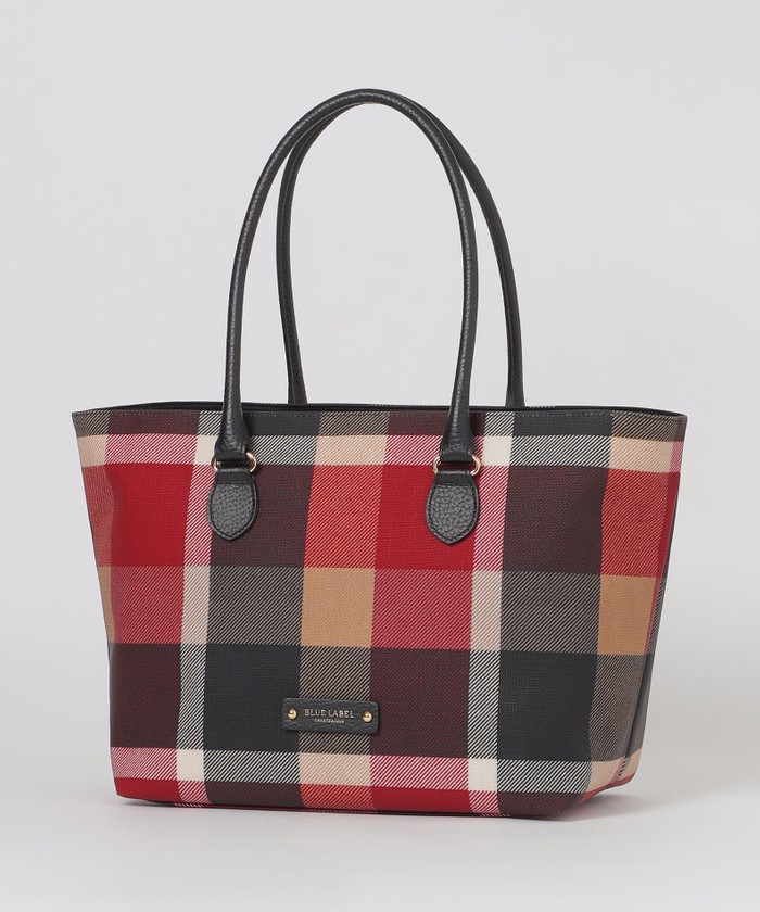 BLUE LABEL CRESTBRIDGE トートバッグ BLUE LABEL CRESTBRIDGE ブルーレーベル リボントートバッグ