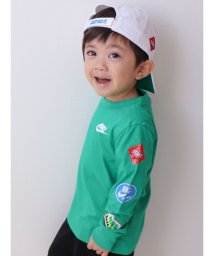 NIKE(ナイキ)/トドラー(90－100cm) Tシャツ NIKE(ナイキ) NKB RETRO STICKER LS TEE/GREEN