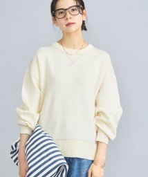 coen(coen)/スウェットライククルーネックニット/OFFWHITE