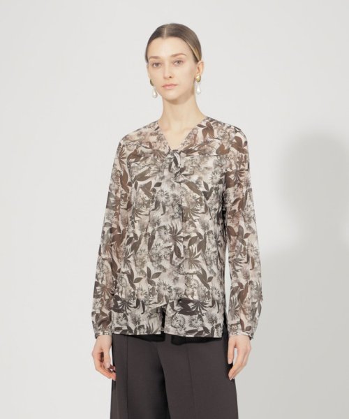 シアーフィオーレプリント ボウブラウス ボウブラウス シアーフィオーレプリント PE2473622443(18865円)