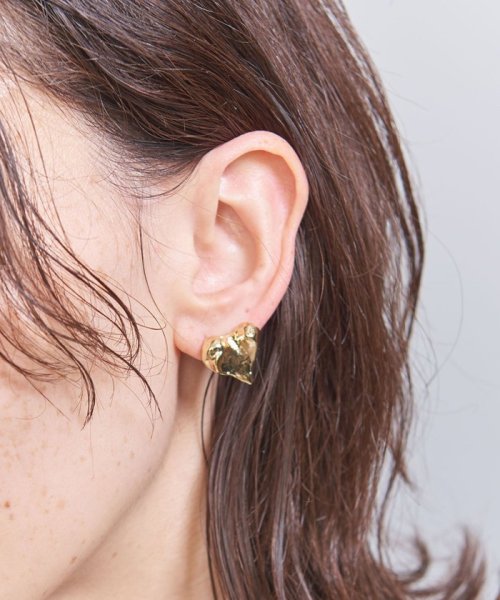 BEAUTY&YOUTH UNITED ARROWS(ビューティーアンドユース　ユナイテッドアローズ)/メタル ハート ピアス/GOLD