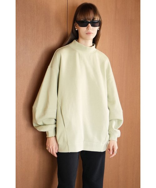 CLANE(クラネ)/MOCKNECK OVER TOPS/MINT