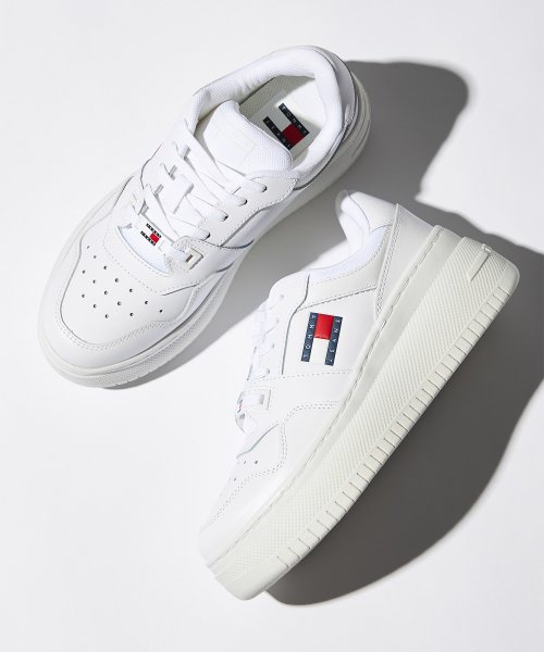 【NET ViVi掲載】レトロバスケットプラットフォームスニーカー 