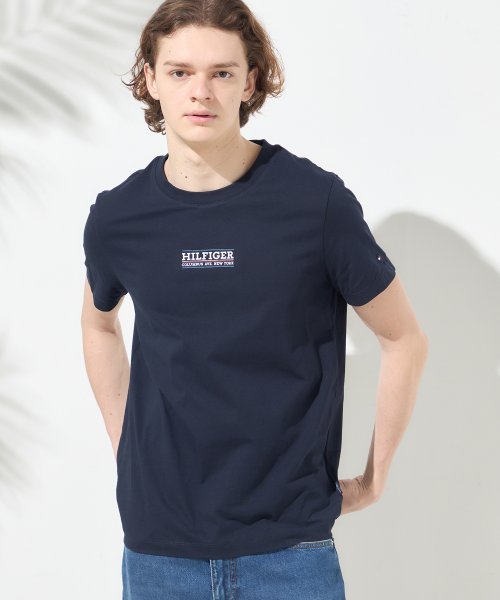 TOMMY HILFIGER(トミーヒルフィガー)/スモールヒルフィガーTシャツ/ネイビー 