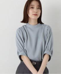 N Natural Beauty Basic/バルーンスリーブバンドカラーブラウス/505896671