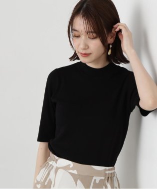 N Natural Beauty Basic/総針ボトルネック5分袖ニット 24SS/505896687