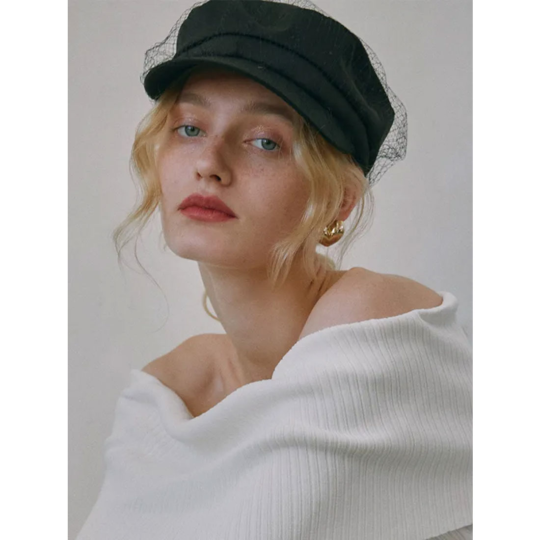 snidel チュールキャスケット SNIDEL（スナイデル）の「チュールキャスケット（ハット）」 - WEAR