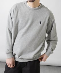 ZIP FIVE(ジップファイブ)/U.S. POLO ASSN. 裏毛ビッグシルエットクルーネックスウェット/グレー