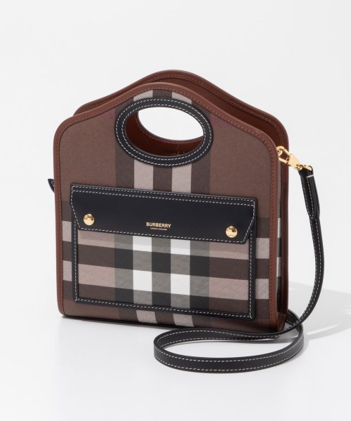 BURBERRY(バーバリー)/バーバリー BURBERRY 8071386 ハンドバッグ レディース バッグ ショルダーバッグ 2way プレゼント ギフト ダークバーチブラウン/ブラウン