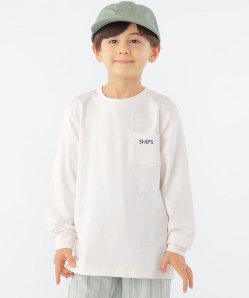 SHIPS KIDS:100～130cm / SHIPS ロゴ 長袖 TEE(505900966) | シップス  
