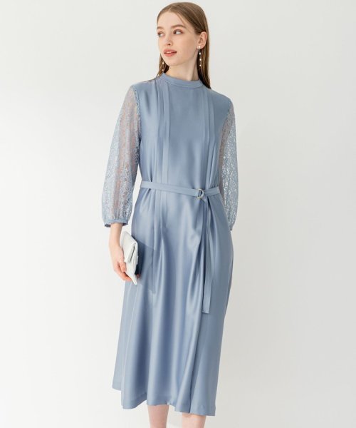 【APPLAUDIR】ノーブルサテン レースコンビドレス APPLAUDIR アプロディール ノーブルサテン 品番