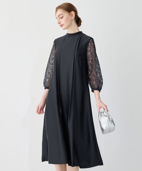 【APPLAUDIR】ノーブルサテン レースコンビドレス APPLAUDIR アプロディール ノーブルサテン 品番