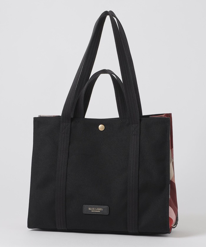 ブルーレーベルクレストブリッジ　ダブルハンドルトートバッグ　ネイビー BLUE LABEL CRESTBRIDGE（ブルーレーベルクレストブリッジ）の