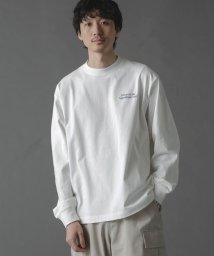 nano・universe(ナノ・ユニバース)/「MOFFISIE」オリジナルプリントTシャツ 長袖/ホワイト