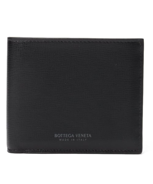 BOTTEGA VENETA(ボッテガ・ヴェネタ)/ボッテガ・ヴェネタ 605721VMA82 二つ折り財布 イントレチャート/ブラック