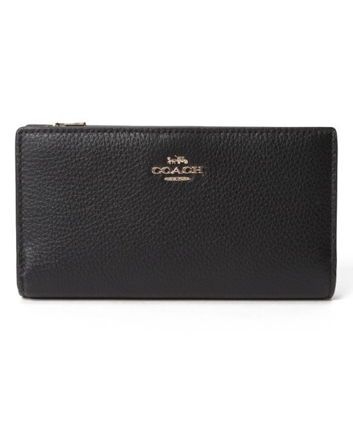 COACH(コーチ)/コーチ C8329 長財布 小銭入れ付 スリム レディース/ブラック