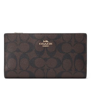 COACH/コーチ C8714 長財布 小銭入れ付 スリム シグネチャー レディース/505878700