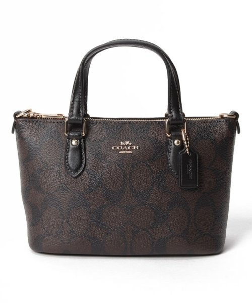 COACH(コーチ)/コーチ CH468 ハンドバッグ 2WAY ショルダー シグネチャー レディース/ブラウン/ブラック