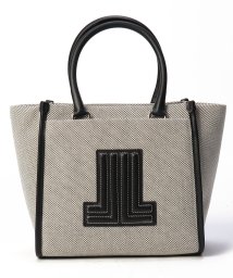 LANVIN en Bleu(BAG)(ランバンオンブルー（バッグ）)/ヴィジュキャンバス トートバッグ/ブラック