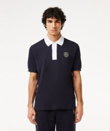 LACOSTE Mens(ラコステ　メンズ)/オーバルエンブレムコントラストカラーポロシャツ/ダークネイビー