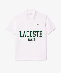 LACOSTE Mens(ラコステ　メンズ)/オーバーサイズネームプリントポロシャツ/ホワイト