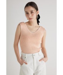 rienda/スパンコールVN Knit TOP/505901793