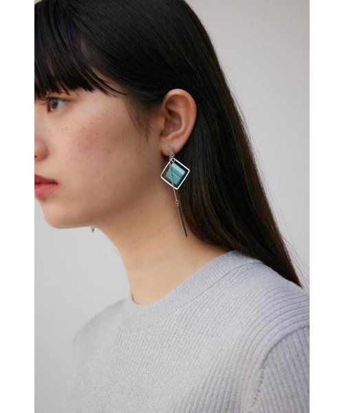 AZUL by moussy(アズールバイマウジー)/アクリル×メタルアシンメトリーピアス/BLU