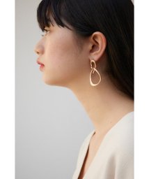 AZUL by moussy(アズールバイマウジー)/ダルメタルリンクフープピアス/L/GLD1