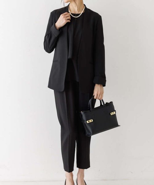 【エニデイカセット】ＮＥＷ！ノーカラージャケット＆バックフレアパンツセットアップ エニデイカセット 税込