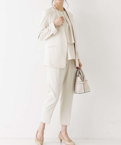 【エニデイカセット】ＮＥＷ！ノーカラージャケット＆バックフレアパンツセットアップ エニデイカセット 税込