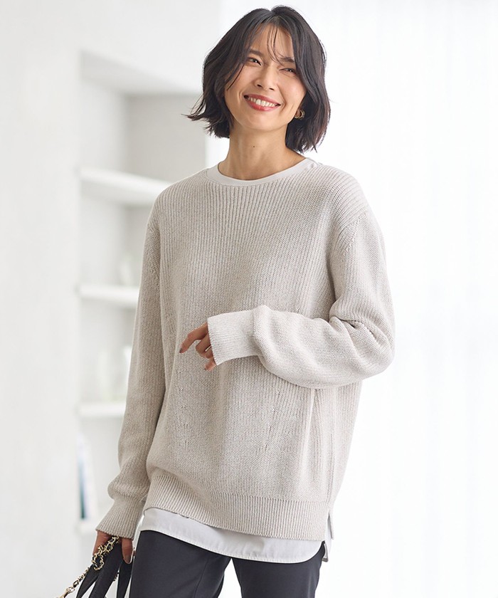 4/4ページ)｜ベージュ系｜ニット・セーター｜23区 (Lサイズ)(ニジュウ