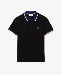 LACOSTE Mens/配色ボーダーリブニット鹿の子地ポロシャツ/505505564