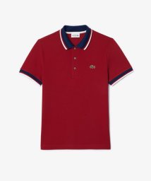 LACOSTE Mens/配色ボーダーリブニット鹿の子地ポロシャツ/505505564