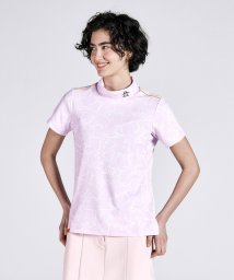 Munsingwear(マンシングウェア)/SUNSCREENペンギンプリントハイネック半袖シャツ/ピンク