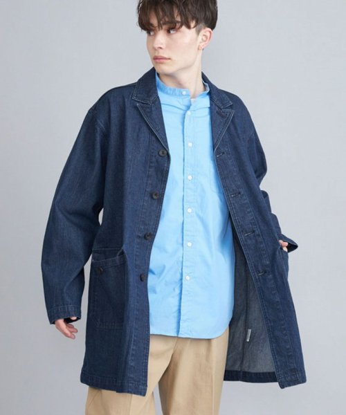 coen(coen)/ショップコート/NAVY