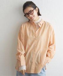 LBC(エルビーシー)/2WAYカラーオーバーシャツ（ふんわり70コットン2WAYシャツ）/オレンジ