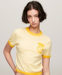 TOMMY JEANS(トミージーンズ)/バーシティセーターTシャツ/イエロー