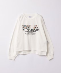 FILA（School Kids）(フィラ（スクール　キッズ）)/FILA女児長袖Tシャツ/オフホワイト