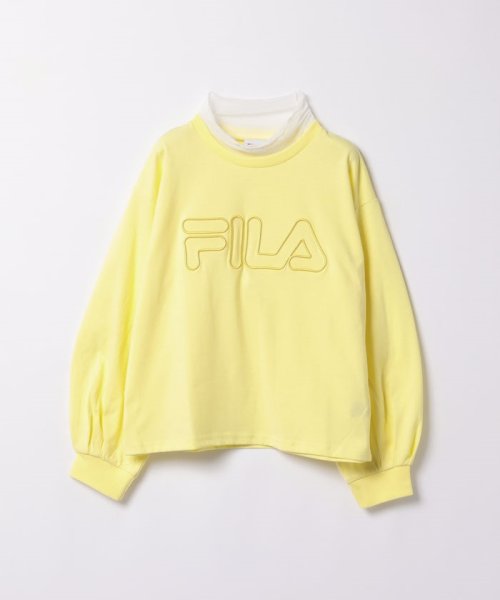 FILA（School Kids）(フィラ（スクール　キッズ）)/FILA女児長袖Tシャツ/アイボリー