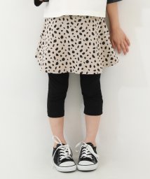 devirock/【両側ポケット付き】6分丈 総柄スカッツ 子供服 キッズ ベビー 女の子 ボトムス スカート スカッツ 6分丈スカッツ /505897660