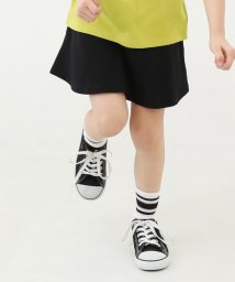 devirock(デビロック)/【両側ポケット付き】1分丈 無地スカッツ 子供服 キッズ ベビー 女の子 ボトムス スカート スカッツ 1分丈スカッツ /ブラック