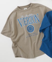 devirock(デビロック)/デビラボ スーパーBIGシルエット プリント半袖Tシャツ 子供服 キッズ 男の子 女の子 トップス 半袖Tシャツ Tシャツ /ダークグレー