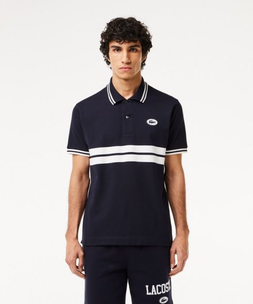 LACOSTE Mens(ラコステ　メンズ)/フロッキープリントL.12.12ポロシャツ/ダークネイビー